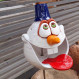 Station de restauration d'oiseaux Bonhomme de neige