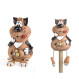 Plug jardin avec pieds, chat avec souris, taille I – M