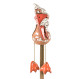 Grue de jardin avec jambes suspendues | Tabouret de bord