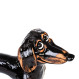 Dackelfigur en céramique comme bouchon de jardin | Ceramicdeko.de