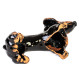 Dackelfigur en céramique comme bouchon de jardin | Ceramicdeko.de
