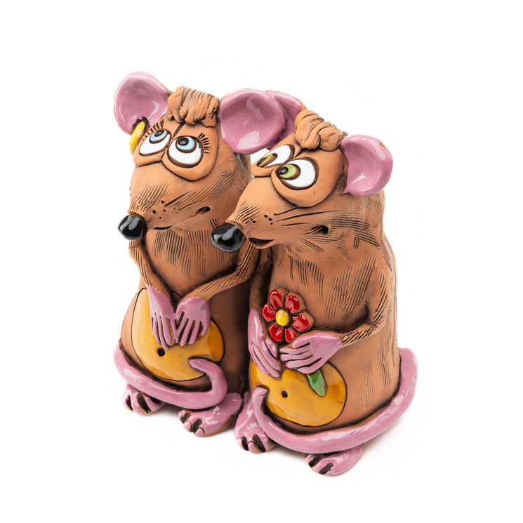 ▸Decofigure & plugs de jardin mice paire de céramiques |MISUMI