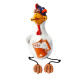 ▸Garden plug white hen | Garden décoration & edge stool