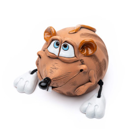 ▸ Figurine de souris en céramique - Tabouret de jardin et tabouret de bord