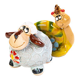 Mini figurines d'animaux en céramique image